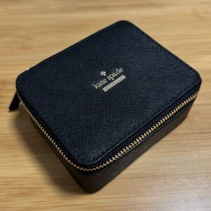 kate spade Black and Gold Zip Jewelry Case